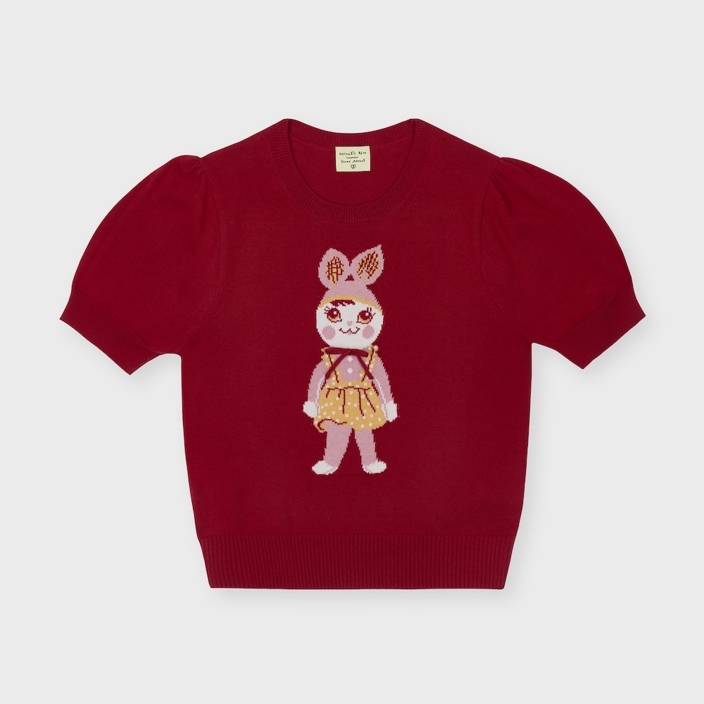 NAT cotton pullover olivia red