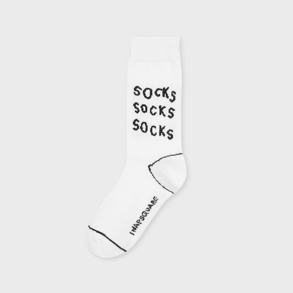 INAP rib socks socks socks white