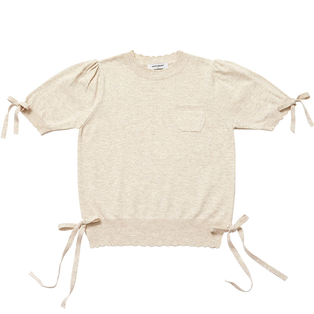 RIBBON GIRL summer knit oatmeal (EVENT 30% OFF)