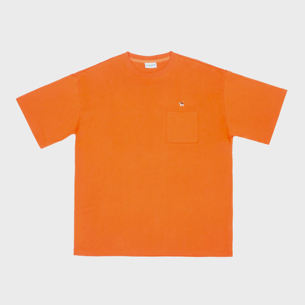 pocket t shirt beagle orange (EVENT 60% OFF)